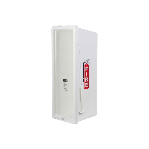 Cato Cato Chief Plastic Fire Extinguisher Cabinet, Fits 20 Lbs. Extinguisher, White 12001-H - main